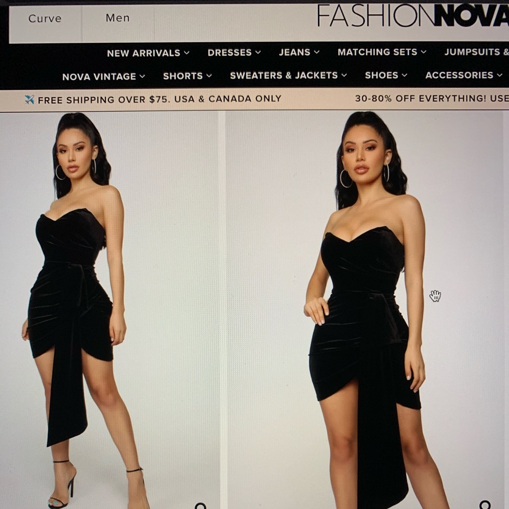 Sweet revenge velvet mini dress| Black